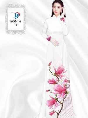 Vải Áo Dài Hoa In 3D AD NVAD133 25